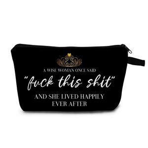 Funny Make Up Bag For Woman,a Wise Woman Once Said F This S Makeup Bag,travel💜
